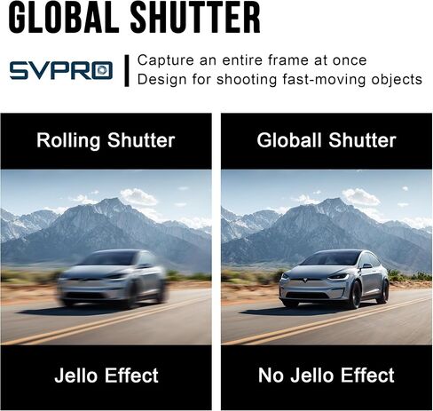 SVPRO USB 3.0 Global Shutter Camera, 1200P 120fps, 720P 200fps High-Speed Camera for Golf Swings, 2.8-12mm Manual Zoom Lens, Plug-and-Play UVC Webcam for Windows Mac Linux Android in Kuwait