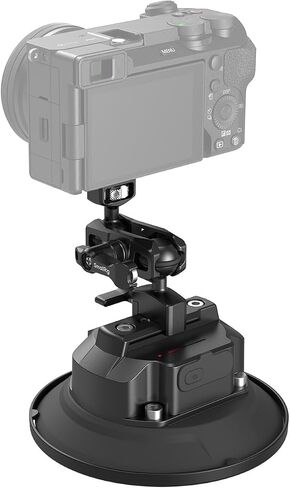 SMALLRIG Electric 5" Camera Suction Cup Mount for Car, 2000mAh, Tether | Safety tether for vehicles, high-performance electric motor, compatible with GoPro, DJI, Insta360. in Saudi Arabia