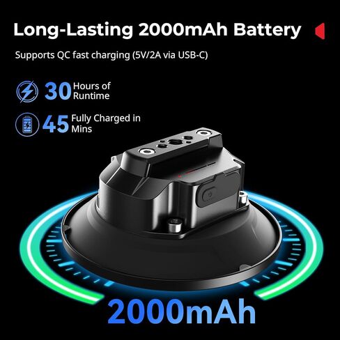 SMALLRIG Electric 5" Camera Suction Cup Mount for Car, 2000mAh, Tether | Safety tether for vehicles, high-performance electric motor, compatible with GoPro, DJI, Insta360. in Saudi Arabia