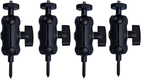 Adjustable Trail Camera Tree Mount: Game Camera Outdoor Mounting Bracket Holder with Double 360° Swivel Tilt Ball Joints, 2 Packs (4) in Kuwait