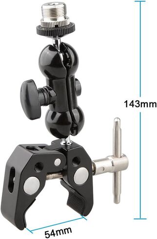 CAMVATE Crab clamp & Mini Ball Head Camera Mount for Microphones - 1196 in Kuwait