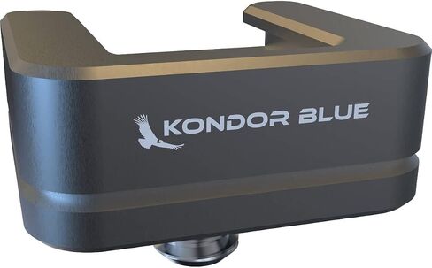 KONDOR BLUE | Cold Shoe Receiver Mount Plate | 1/4"-20 Camera Accessory Cold Shoe Adapter for Microphones, Lights & Monitors, Rubber O-Ring, Ultra-Lightweight | Gray in Kuwait