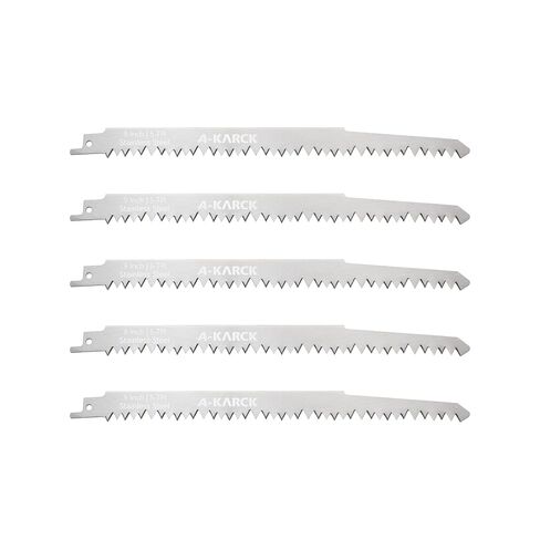 A-KARCK Food Reciprocating Saw Blades for Frozen Meat 6 Pack, Unpainted Stainless Steel Saw Blades for Food Cutting Included 9" and 12" in Kuwait