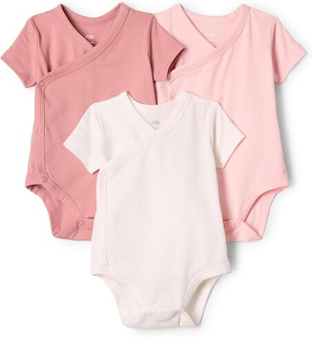 Amazon Essentials x Sofia Grainge Unisex Babies' Side Snap Short Sleeve Bodysuit in Kuwait