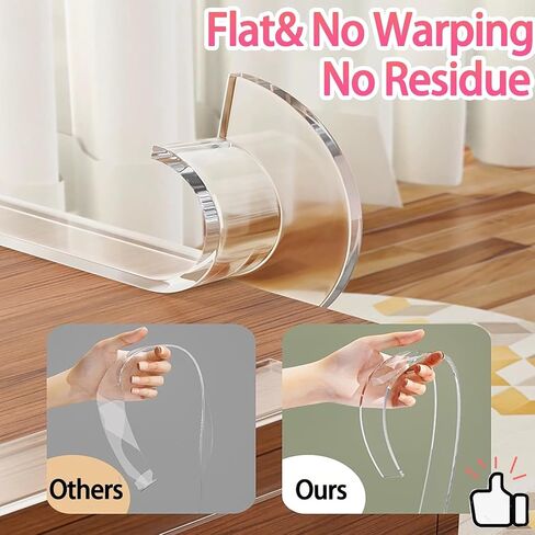Clear Edge Protector & Corner Guards 4 Packs,0.8in(W) x 16.4FT（L, Baby Proof Corner Protectors for Furniture,Table Bumper for Baby Safety, Sharp Edge Protector for Drawers, Tables, Cabinets in Kuwait