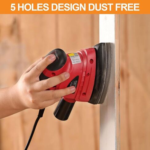 POLIWELL Mouse Sanding Interface Pad 5 Pack 5 Holes Hook and Loop | 40-240 Grits, Triangle Sanding Backing Pads for Mouse Sander Sandpaper, Detail Sanding in Kuwait