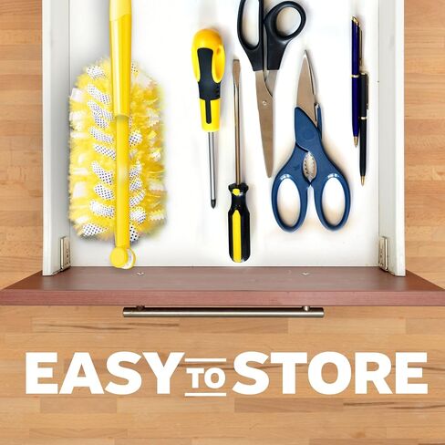 Swiffer Duster Kit with 3 ft Extendable Handle | Includes 1 Duster Extendable Handle (3 ft). 3 Heavy Duty Duster Refills. For Ceiling Fans, Vents, and Hard to Reach Places in Kuwait