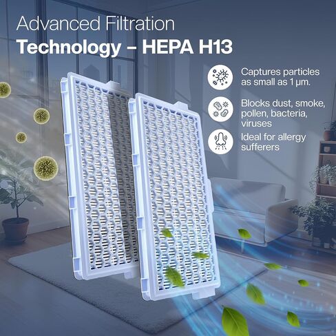 3 HEPA Filter Sets for Miele Compact & Complete C2–C3 Vacuums | Replaces SF-HA 50 · 3x HEPA + 3x motor filter · not for Classic C1 or Complete C1 · S4000–S8999 in Kuwait