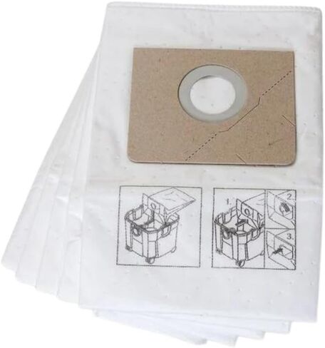 Fein OEM Nonwoven Fleece Filter Bag for Turbo II Dust Extractors | Holds 2-3x More than Regular Filter Bags, Tear-Resistant Material, Dustex 35 L Model, 5-Pack, 31345062010 in Kuwait