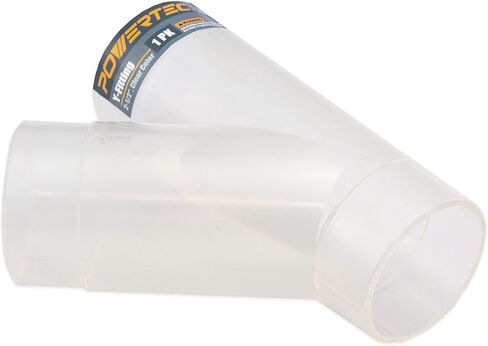 POWERTEC 2-1/2 Inch Clear Y Fitting for 2-1/2 Inch Dust Collection Hose, 2 1/2 Inch Dust Collection Hose Connector Fittings for Dust Collection System, 1 pack (70228) in Kuwait