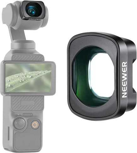 NEEWER Lens Filter Set Compatible with DJI Osmo Pocket 3 / Pocket 4 / Xtra Muse, Magnetic CPL Filter, 0.75x Wide Angle Lens 108° FOV, Screen Protector Accessories, FL-B29 in Kuwait