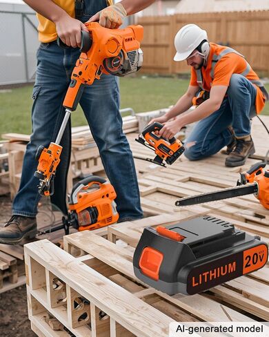 18.5V-20 Volt MAX 2.0Ah Lithium Replacement for Black and Decker Battery LBXR20 LBX20 LB20 LB2X4020 Compatible with 20V Black and Decker Power+ Tools and All Power Lithium Ion Battery 2000mAh in Saudi Arabia