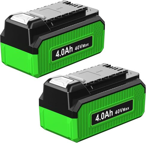 Upgraded Replacement for Greenworks 40V 4.0Ah Battery, Compatible with Greenworks 40V Battery 29462 29472 & G-MAX Power Tools 25302 25322 21242 29252,DeliversExtended Long Runtime in Saudi Arabia