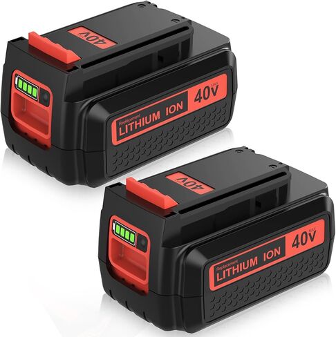 40 Volt 3.6Ah LBX2040 Replacement for Black and Decker 40V Battery Lithium | 3.6Ah LBXR36 LBXR2036 LST540 LCS1240 LBX1540 Compatible with Black Decker 40V String Trimmer Sweeper Mower Tools in Saudi Arabia