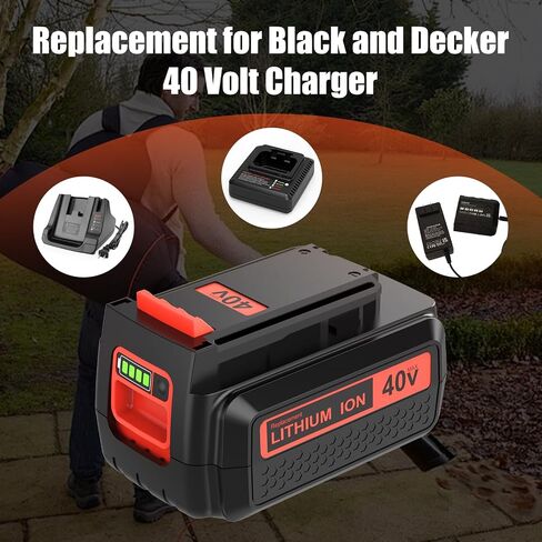 40 Volt 3.6Ah LBX2040 Replacement for Black and Decker 40V Battery Lithium | 3.6Ah LBXR36 LBXR2036 LST540 LCS1240 LBX1540 Compatible with Black Decker 40V String Trimmer Sweeper Mower Tools in Saudi Arabia