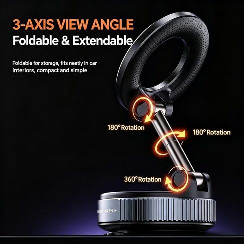 Phone Holder for Skoda Superb Scout | Car Mount Magnetic Phone Holder for Car 360 Degree Rotation in Kuwait