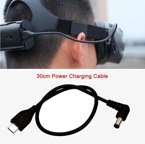 30cm /11.81 inch Power Cable for DJI FPV Combo Goggles V2 Glasses, Replacement Chargine Battery Cable in Kuwait