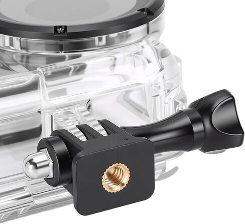 Action Camera Housing, 50m Waterproof Depth, Waterproof Camera Case, ABS PC Tempered Glass Transparent Shell with Secure in Kuwait
