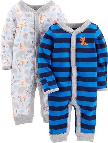 Simple Joys by Carter's Baby Boys' 2-pack Cotton Footless Sleep and Play in Kuwait