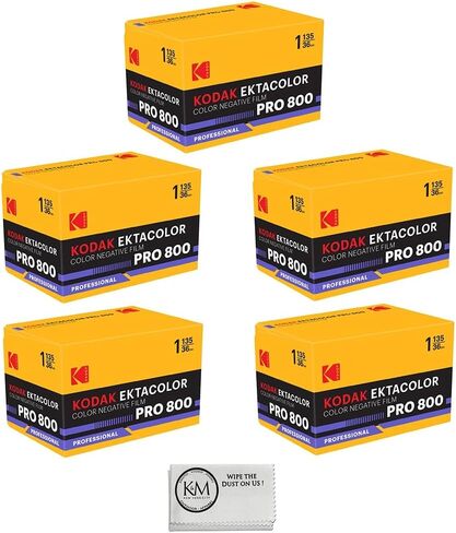 Kodak Ektacolor Pro 800 Color Negative Film | 35mm Roll Film (36 Exposures) 3 Rolls + Cloth in Kuwait