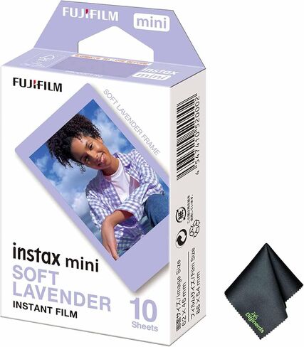 FUJIFILM INSTAX MINI Soft Lavender Film 40 Exposures Bundle | For Instant Photos, Scrapbooks & Sharing | Includes Cleaning Cloth in Kuwait