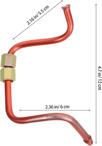 12 cm Air Compressor Exhaust Tube – High-Pressure Aluminum Copper-Plated, Burst-Proof for Oil-Free Pumps, G1/8" Threads for Home Garage & Small Workshop in Kuwait