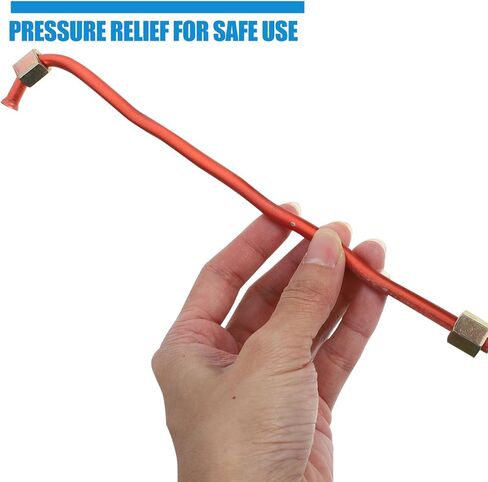12 cm Air Compressor Exhaust Tube – High-Pressure Aluminum Copper-Plated, Burst-Proof for Oil-Free Pumps, G1/8" Threads for Home Garage & Small Workshop in Kuwait