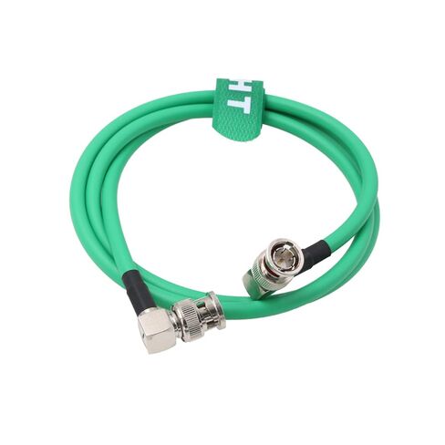 Raw 12G 4K 60fps 6G 3G HD SDI Video Cable Right Angle BNC Canare LV-61S 75 ohm Coaxial Shielded for Sony Alexa DSMC2 Camera Blackmagic SmallHD Atomos Monitor (50cm, Green) in Kuwait