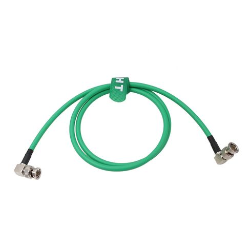Raw 12G 4K 60fps 6G 3G HD SDI Video Cable Right Angle BNC Canare LV-61S 75 ohm Coaxial Shielded for Sony Alexa DSMC2 Camera Blackmagic SmallHD Atomos Monitor (50cm, Green) in Kuwait