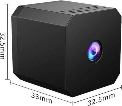 Aprilboy Mini Security Camera, 1080P HD Wireless Indoor Camera for Home Security, Small Pet Camera with Motion Detection, Night Vision, Loop Recording by Phone App for, Home and Office in Kuwait