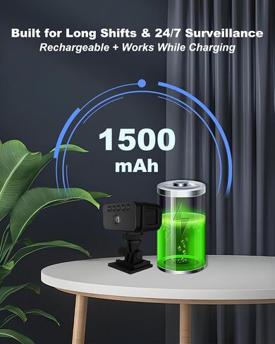 Mini Camera, 4K No WiFi Security Camera, Works with or Without WiFi, Wireless Indoor Outdoor Small Cameras with Night Vision, Motion Detection, Multiple Mounts, for Home Pet, Black in Kuwait