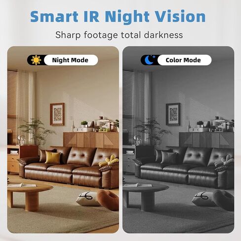 1080P HD WiFi Wireless Camera Charge for Home with App Control & Motion Detection,Indoor Security Camera with USB Phone Charge, Night Vision & Loop Recording for Office,Garage,Shop,Pet in Kuwait