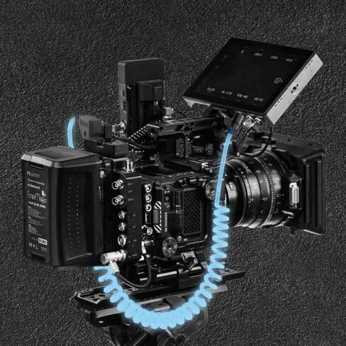 Alvin's Cables D-Tap to DC 2.1mm Coiled Cable for Blackmagic Video Assist, Atomos Shogun, SmallHD 702 Monitor in Kuwait