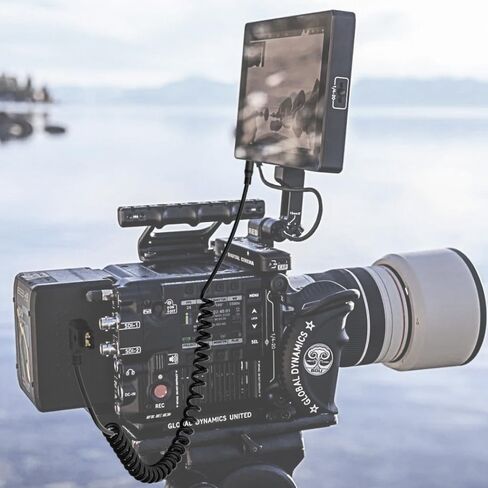 Alvin's Cables D-Tap to DC 2.1mm Coiled Cable for Blackmagic Video Assist, Atomos Shogun, SmallHD 702 Monitor in Kuwait
