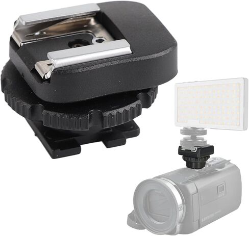 Professional CSM3 Hot Shoe Adapter Flash Mount Converter for Camcorder Black ABS Durable Lightweight Compact Design Connection External Flash Photography Videography Accesso in Kuwait