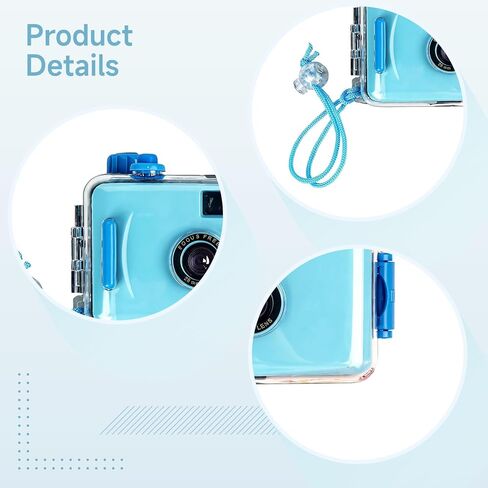 4 Pcs Disposable Waterproof Cameras, Underwater Cameras for Snorkeling and Diving, 1.4 in (3.5 cm) Lens Film Cameras, Compact for Outdoor Sports, Travel, and Adventure in Kuwait