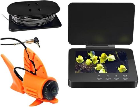 Fabater 1080P HD Underwater Fishing Camera with 4.3" Display for Boat Ice Fishing, 30m Cable Fish Finder in Kuwait