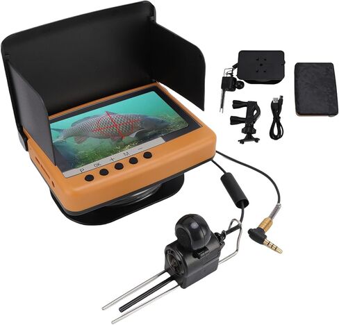 Fabater 5MP Underwater Fishing Camera with 25M Durable Cable and 4.5" HD Screen for AllDay Fishing Expeditions in Kuwait