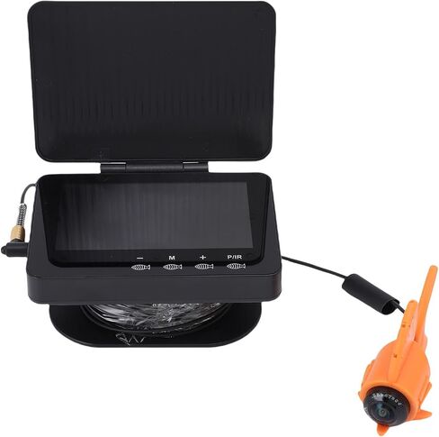 Jiawu 195° Wide Angle Underwater Fishing Camera with 4.3" Screen for Ice Fishing, High Definition Fish Finder in Kuwait