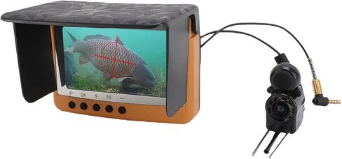 Jiawu FHD Underwater Fishing Camera with 25M Cable High Definition Imaging for Night and Day Fishing Adventures 4.5" Screen in Kuwait