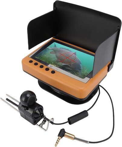 Jiawu FHD Underwater Fishing Camera with 25M Cable High Definition Imaging for Night and Day Fishing Adventures 4.5" Screen in Kuwait
