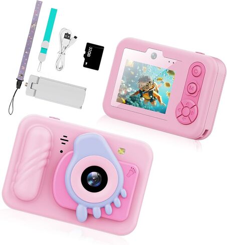Floating Camera for 48MP Resolution 8X Digital Magnification Strong ABS Build with Lanyard Swimming Pool Camera in Kuwait