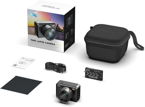 ATLI E10 4K Time Lapse Camera Wi-Fi Control Live Preview Scheduled Capture | Timelapse Video Camera for Plant Growth Remote Access 6cm Macro Focus Pre-installed 128GB Memory Card Real-Time Playback in Kuwait