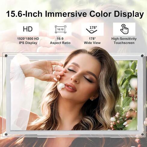 Frameo 10.1 Inch WiFi Digital Picture Frame with IPS Touch Screen HD Display, 32GB WiFi Smart Photo Frame, Share Moments Instantly via Frameo App from Anywhere, Gifts for Parents and Grandparents in Kuwait