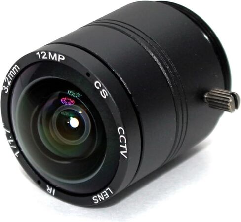 4K 3.2mm Lens Fixed Lens 12MP 3.2mm 150 Degree 1/1.7 for 4K IP Camera in Kuwait