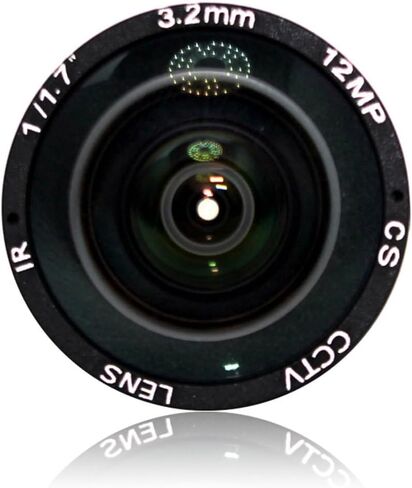 4K 3.2mm Lens Fixed Lens 12MP 3.2mm 150 Degree 1/1.7 for 4K IP Camera in Kuwait