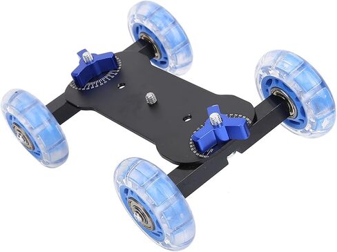 Tbest Mini DSLR Camera Slider 10KG Load Aluminum Alloy Track Dolly Car with Silicone Wheels for DSLR Action Cameras Smartphones in Kuwait