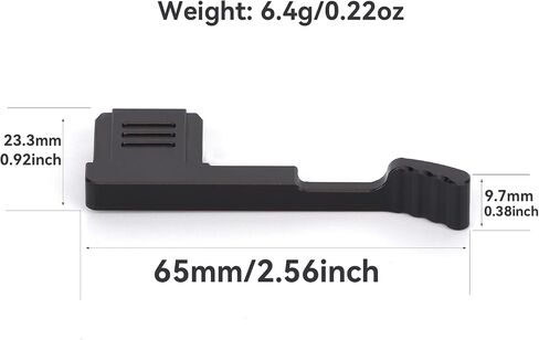 X-M5 Thumb Grip, Aluminum Alloy Metal Thumb Up Rest Grip for Fujifilm Fuji XM5 Camera - Black in Kuwait