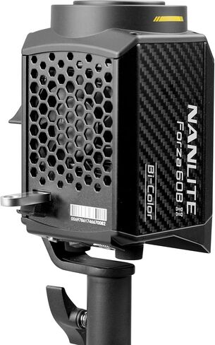 Nanlite Forza 60b Ii Bi Color LED Spotlight with Bowens Adapter | Bi-Color 2700-6500K, Cri 96 and Tlci 98, 72W, Includes 45 Degree Mini Reflector, Bh-Fz60 Battery Grip in Kuwait