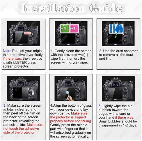 ULBTER A7C Screen Protector Appliable for Sony Alpha 7C 【Not for A7CII / A7CR】 Camera & Hot Shoe Cover [3+2Pack] 0.3mm 9H Hardness Tempered Glass Cover Anti-Scrach Anti-Bubble | Tempered Glass for Sony Alpha 7C [Not for A7CII / A7CR] 0.3mm 9H Hardness Ant in Kuwait